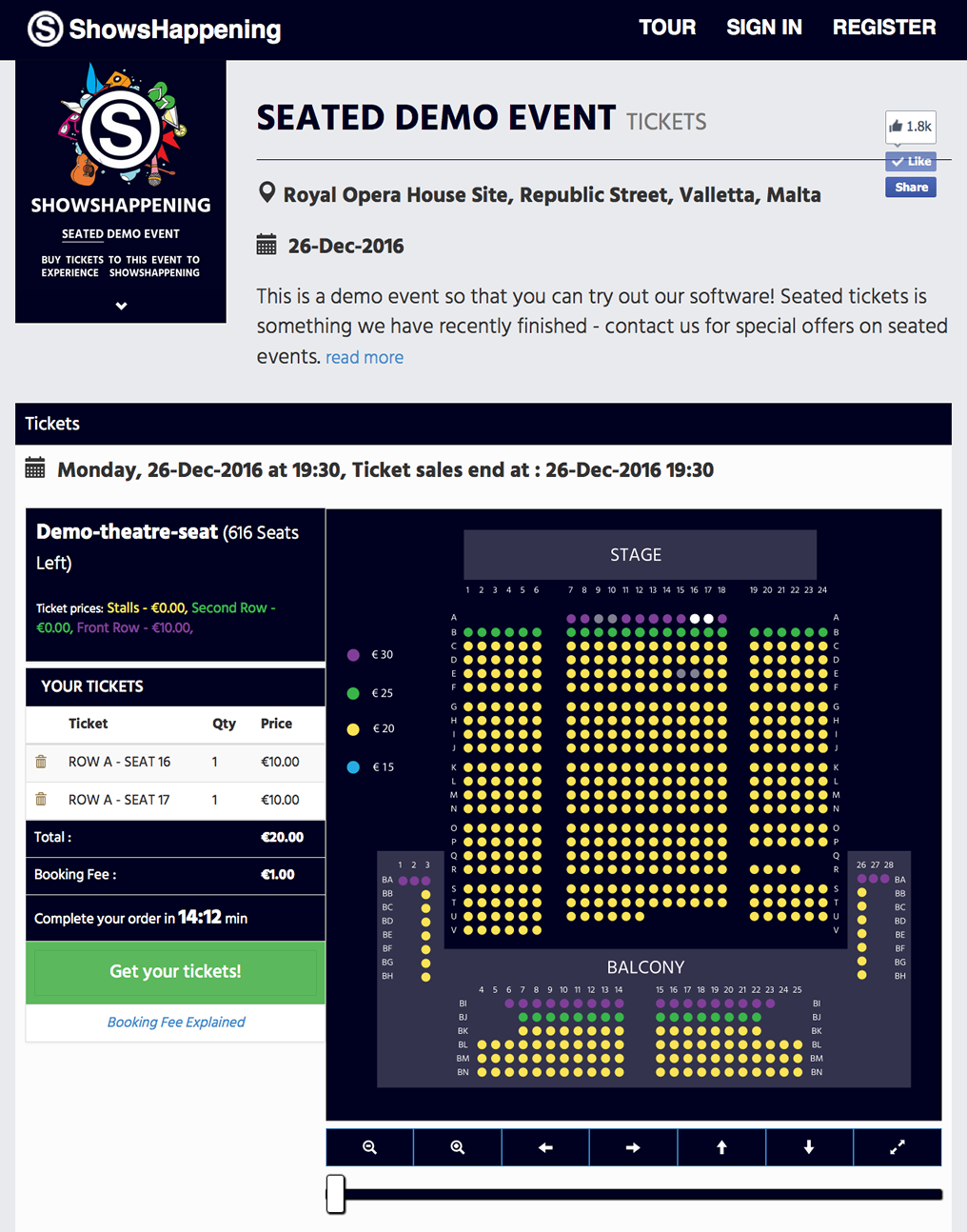 Seating plan